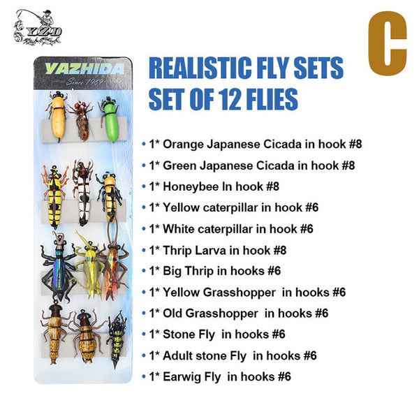 Fly Fishing Flies Set 6pcs