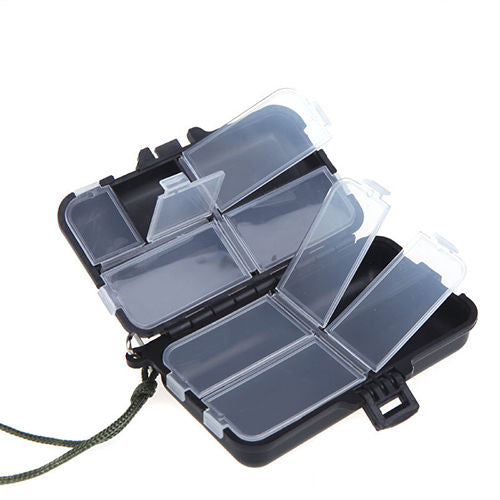 Portable 9 Compartments Fishing Lure Box